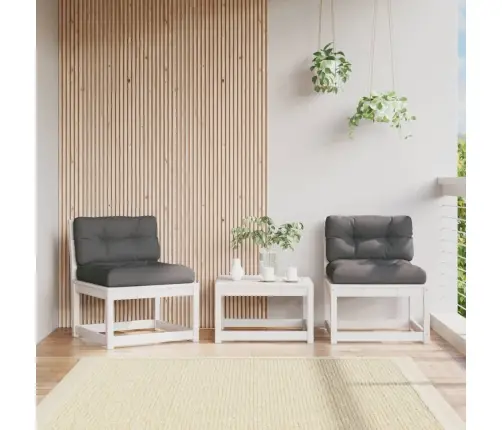 Aia Jalapingid Patjadega 2 Tk, Valge, Männipuit