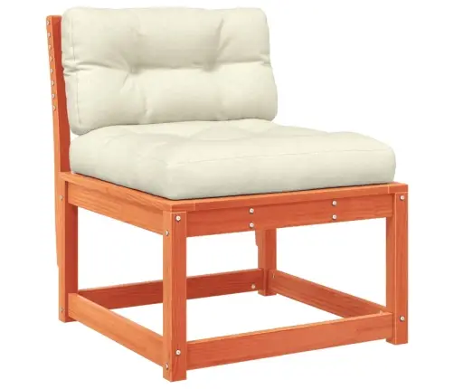 Dārza Dīvāni Ar Matračiem, 2 Gab., Vaska Brūnas Priedes Koks Vidaxl