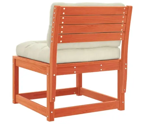 Dārza Dīvāni Ar Matračiem, 2 Gab., Vaska Brūnas Priedes Koks Vidaxl