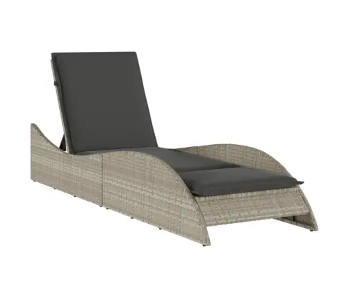 Sauļošanās Zvilnis Ar Matraci, 60X205X73 Cm, Gaiši Pelēka Pe Vidaxl Sauļošanās Zvilnis Ar Matraci, 60X205X73 Cm, Gaiši Pelēka Pe Vidaxl