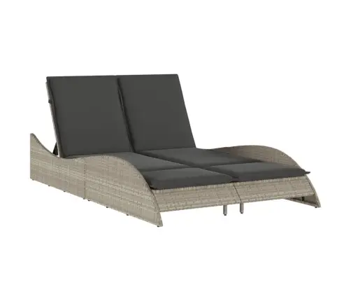 Sauļošanās Zvilnis Ar Matračiem, 114X205X73 Cm, Gaiši Pelēka Pe Vidaxl Sauļošanās Zvilnis Ar Matračiem, 114X205X73 Cm, Gaiši Pelēka Pe Vidaxl