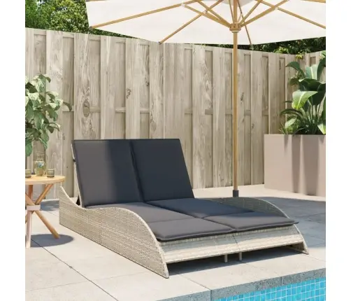 Sauļošanās Zvilnis Ar Matračiem, 114X205X73 Cm, Gaiši Pelēka Pe Vidaxl Sauļošanās Zvilnis Ar Matračiem, 114X205X73 Cm, Gaiši Pelēka Pe Vidaxl