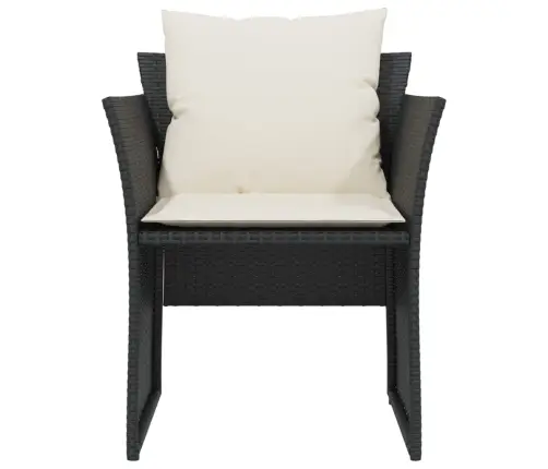 Dārza Krēsls Ar Soliņu, Melna Pe Rotangpalma Vidaxl