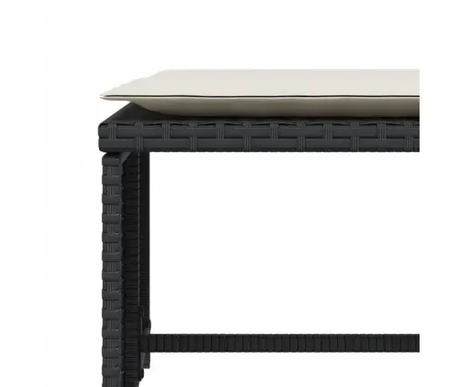 Dārza Krēsls Ar Soliņu, Melna Pe Rotangpalma Vidaxl