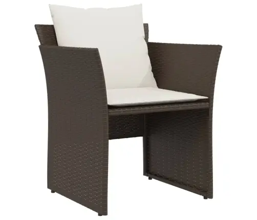 Sodo Kėdė Su Pakoja, Rudos Spalvos, Poliratanas Sodo Kėdė Su Pakoja, Rudos Spalvos, Poliratanas