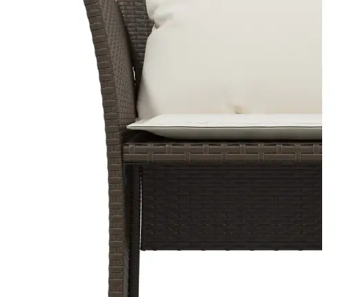 Sodo Kėdė Su Pakoja, Rudos Spalvos, Poliratanas Sodo Kėdė Su Pakoja, Rudos Spalvos, Poliratanas