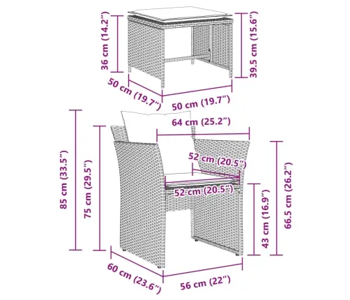 Sodo Kėdė Su Pakoja, Smėlio Spalvos, Poliratanas