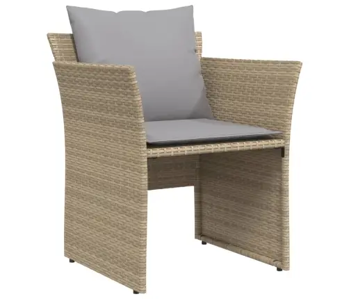 Sodo Kėdė Su Pakoja, Smėlio Spalvos, Poliratanas