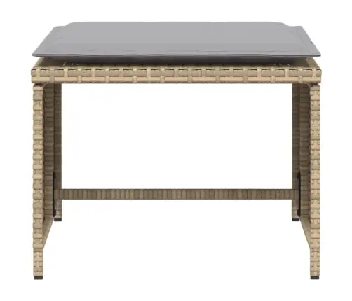 Sodo Kėdė Su Pakoja, Smėlio Spalvos, Poliratanas