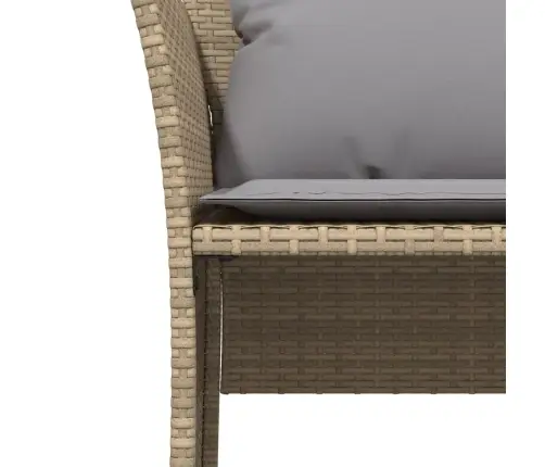 Sodo Kėdė Su Pakoja, Smėlio Spalvos, Poliratanas