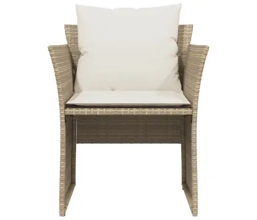 Sodo Kėdė Su Pakoja, Smėlio Spalvos, Poliratanas