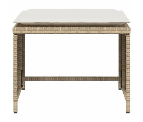 Sodo Kėdė Su Pakoja, Smėlio Spalvos, Poliratanas