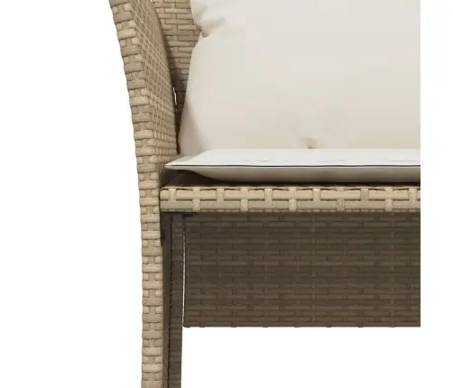 Sodo Kėdė Su Pakoja, Smėlio Spalvos, Poliratanas