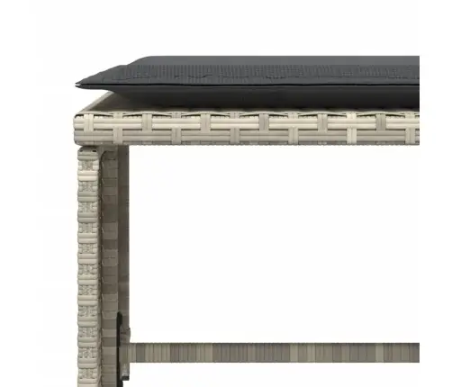 Sodo Kėdė Su Pakoja, Šviesiai Pilkos Spalvos, Poliratanas