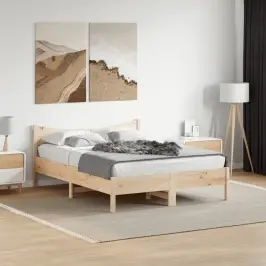 Lovos Rėmas Be Čiužinio, 140X200cm Pušies Medienos Masyvas