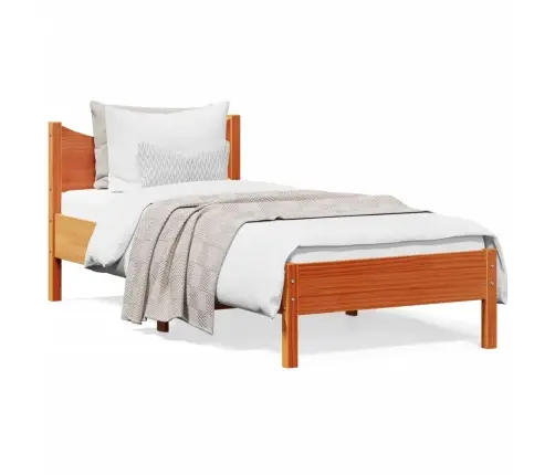 Lovos Rėmas Be Čiužinio, Vaško Ruda, 90X200cm Pušies Masyvas