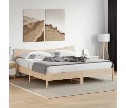 Galvgalis, 200 Cm, Priedes Masīvkoks Vidaxl