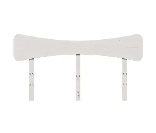 Voodipeats, Valge, 140 cm Männipuit