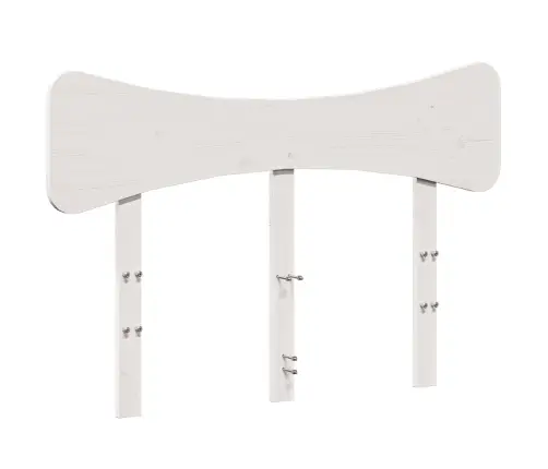 Galvgalis, Balta, 135 Cm, Priedes Masīvkoks Vidaxl