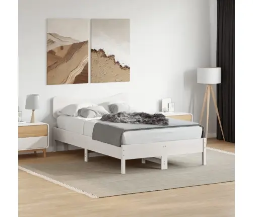 Galvgalis, Balta, 135 Cm, Priedes Masīvkoks Vidaxl