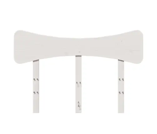 Galvgalis, Balta, 135 Cm, Priedes Masīvkoks Vidaxl