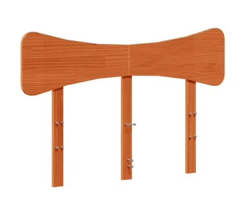 Galvgalis, Vaska Brūns, 120 Cm, Priedes Masīvkoks Vidaxl