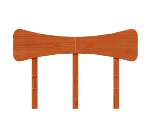 Galvgalis, Vaska Brūns, 120 Cm, Priedes Masīvkoks Vidaxl