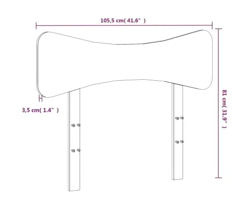 Voodipeats, 100 cm Männipuit