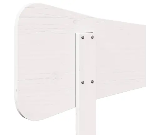 Galvgalis, Balts, 100 Cm, Priedes Masīvkoks Vidaxl