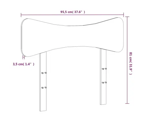 Voodipeats, 90 cm Männipuit