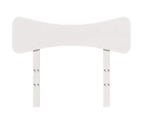 Galvgalis, Balts, 90 Cm, Priedes Masīvkoks Vidaxl