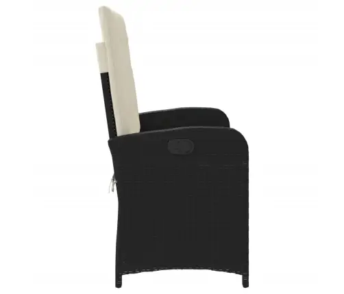 Atgāžams Dārza Sols Ar Matračiem, Melna Pe Rotangpalma Vidaxl Atgāžams Dārza Sols Ar Matračiem, Melna Pe Rotangpalma Vidaxl