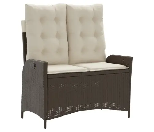 Atgāžams Dārza Krēsls Ar Matračiem, Brūna Pe Rotangpalma Vidaxl