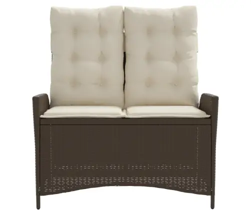 Atgāžams Dārza Krēsls Ar Matračiem, Brūna Pe Rotangpalma Vidaxl