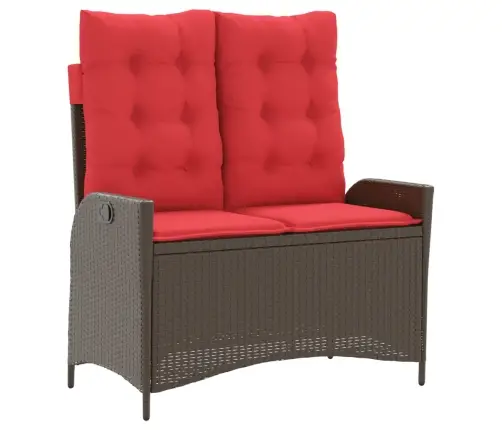 Atgāžams Dārza Krēsls Ar Matračiem, Brūna Pe Rotangpalma Vidaxl