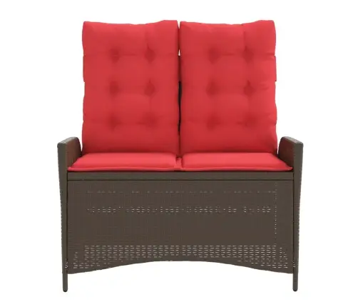 Atgāžams Dārza Krēsls Ar Matračiem, Brūna Pe Rotangpalma Vidaxl