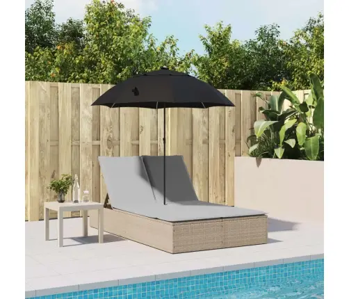 Divvietīgs Sauļošanās Krēsls Ar Matračiem, Bēša Pe Rotangpalma Vidaxl Divvietīgs Sauļošanās Krēsls Ar Matračiem, Bēša Pe Rotangpalma Vidaxl