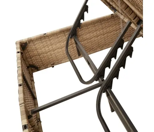 Divvietīgs Sauļošanās Krēsls Ar Matračiem, Bēša Pe Rotangpalma Vidaxl Divvietīgs Sauļošanās Krēsls Ar Matračiem, Bēša Pe Rotangpalma Vidaxl