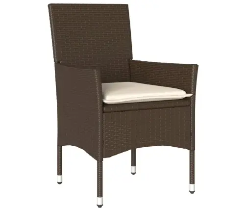 Dārza Krēsli, 2 Gab., Ar Matračiem, Pe Rotangpalma, Brūni Vidaxl