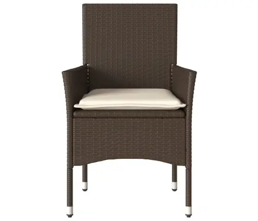 Dārza Krēsli, 2 Gab., Ar Matračiem, Pe Rotangpalma, Brūni Vidaxl