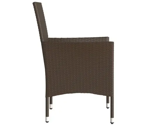 Dārza Krēsli, 2 Gab., Ar Matračiem, Pe Rotangpalma, Brūni Vidaxl