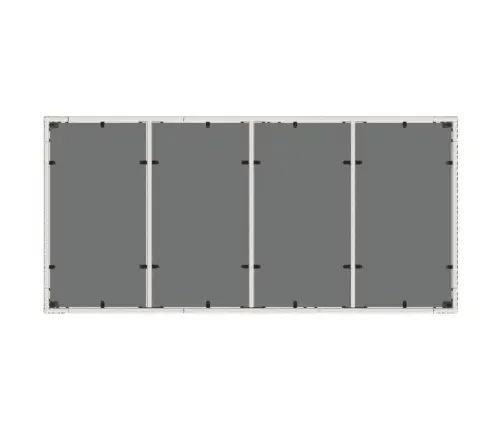 Dārza Galds, Stikla Virsma, Balts, 190X90X75 Cm, Pe Rotangpalma Vidaxl