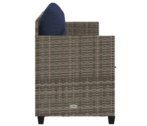 Päevitustool Padjaga, Hall, Polürotang