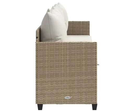 Sauļošanās Zvilnis Ar Matračiem, Bēša Pe Rotangpalma Vidaxl