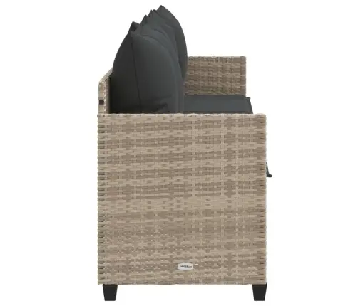 Sauļošanās Krēsls Ar Matračiem, Pe Rotangpalma, Gaiši Pelēks Vidaxl