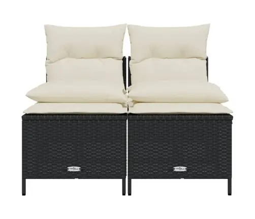 4-Daļīgs Dārza Dīvāna Komplekts Ar Matračiem, Pe Rotangpalma Vidaxl