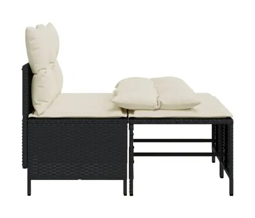 4-Daļīgs Dārza Dīvāna Komplekts Ar Matračiem, Pe Rotangpalma Vidaxl