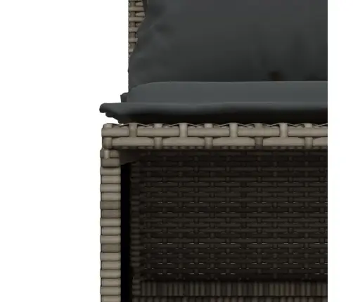 4-Osaline Aiamööbli Komplekt Patjadega, Hall, Polürotang