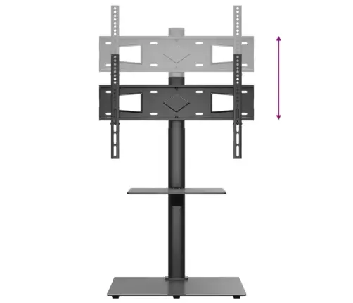 Stūra Tv Statīvs, 2 Līmeņi, 32-65 Collu Tv, Melns Vidaxl