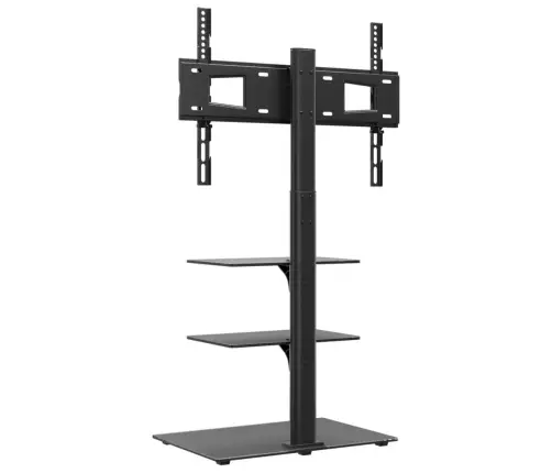 Nurga Telerialus 3 Riiuliga, 32-65 Tolli, Must